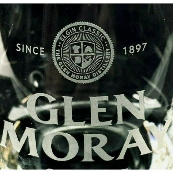 8 Scotch Glass Glen Moray Scotland Glass Scotch Elgin Classic New in Box etched - Picture 4 of 8